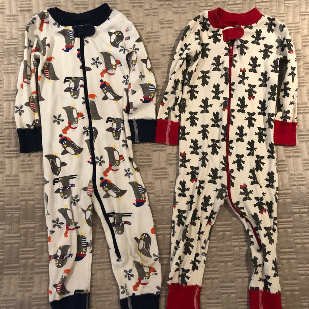 Hanna Andersson zippered footless pajamas in 2T